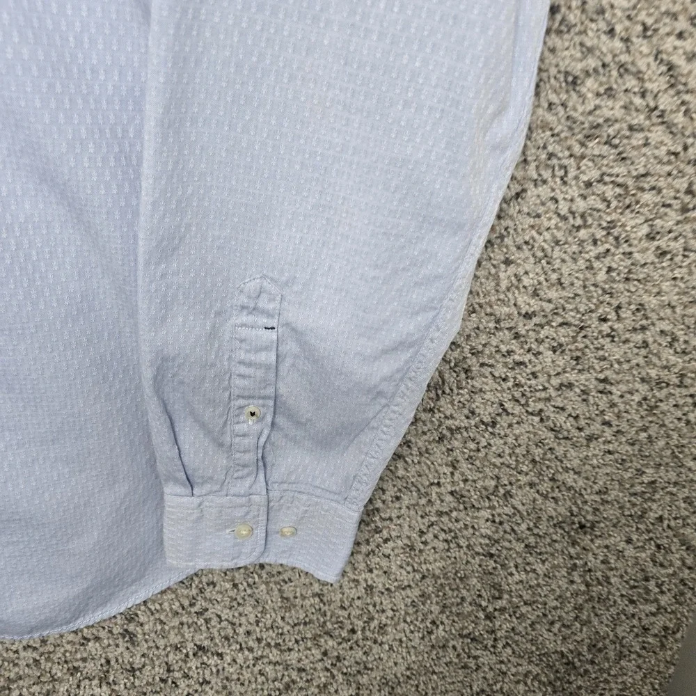 Banana Republic Dress Shirt Mens XL Blue‎ Button Down Oxford Camden Fit Cotton